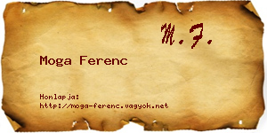 Moga Ferenc névjegykártya